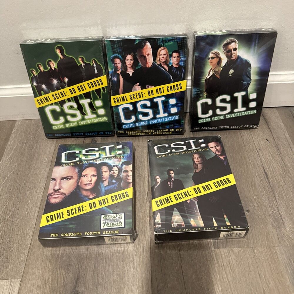 Sealed CSI DVDs Box Set Season 1-5Brand New Crime Scene Investigators